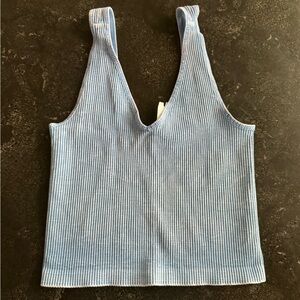 light blue nikibiki crop top
